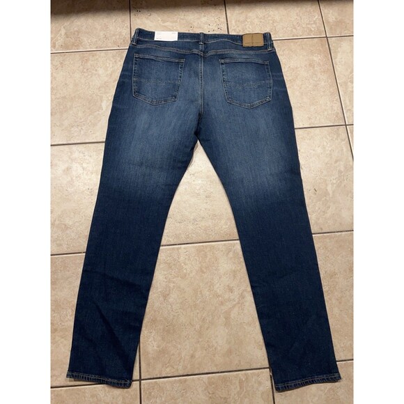 American Eagle Jeans Mens 36x32 Blue Airflex Plus Athletic Skinny Stretch NEW - Picture 2 of 8